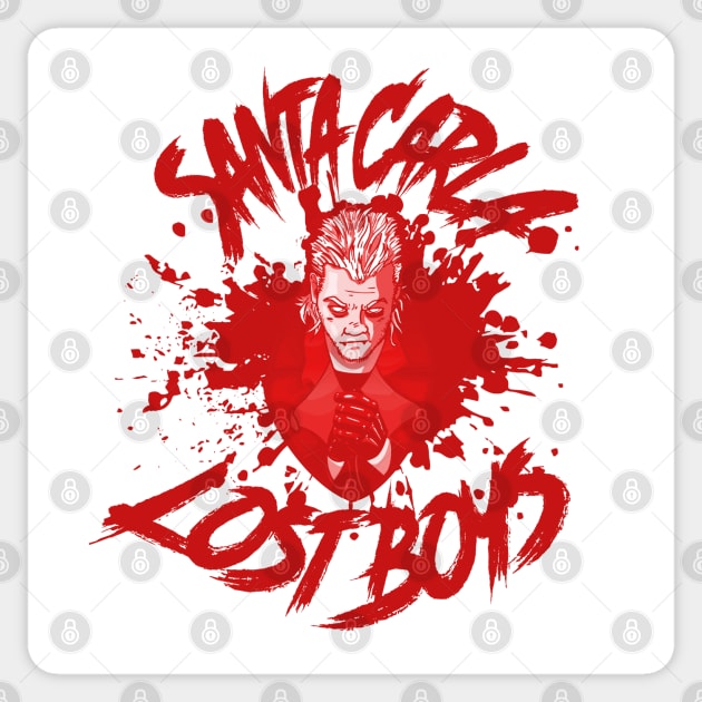 Santa Carla Lost Boys (blood red variant) Sticker by GodsBurden